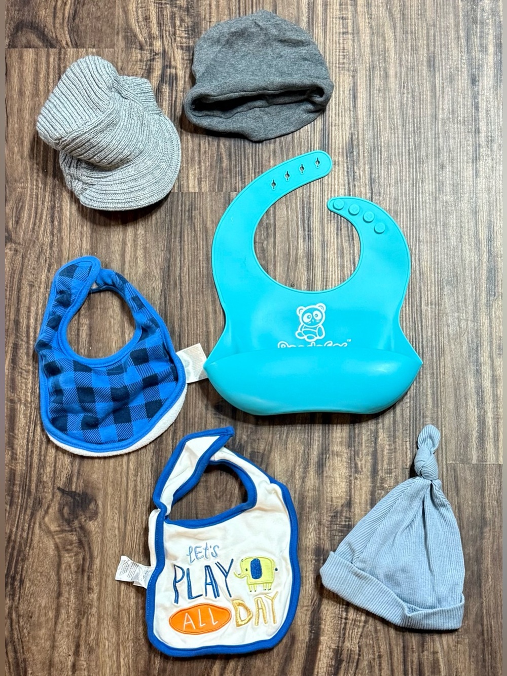 Bib Hat Beanie Bundle Baby Boys Infants Sizes Range 0-9 months